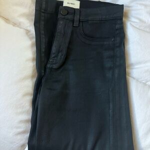DL1961 Girls Lily Coated Black Jeans